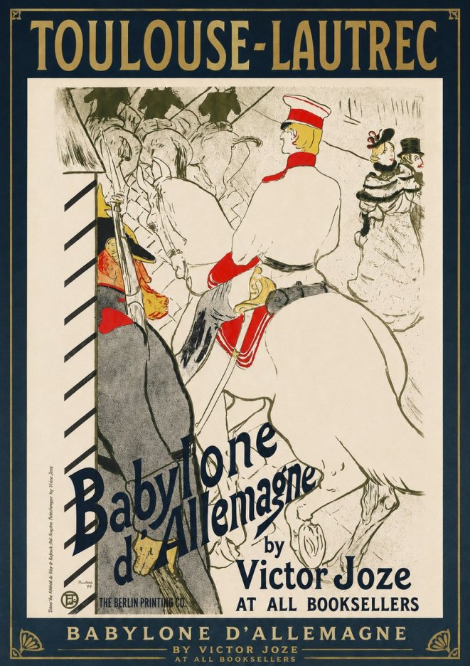 Toulouse-Lautrec Babylone D'allemagne No3 - Póster