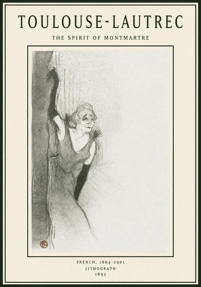Toulouse-Lautrec The Spirit of Montmartre No1 - Póster