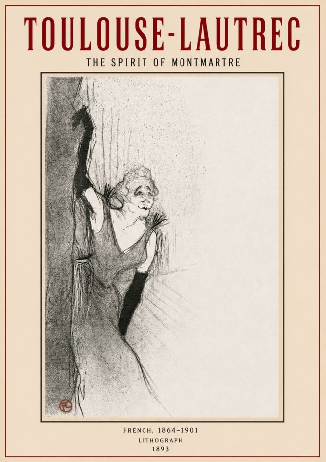 Toulouse-Lautrec The Spirit of Montmartre No4 - Póster