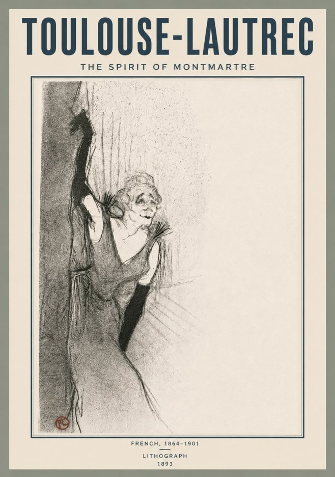 Toulouse-Lautrec The Spirit of Montmartre No6 - Póster