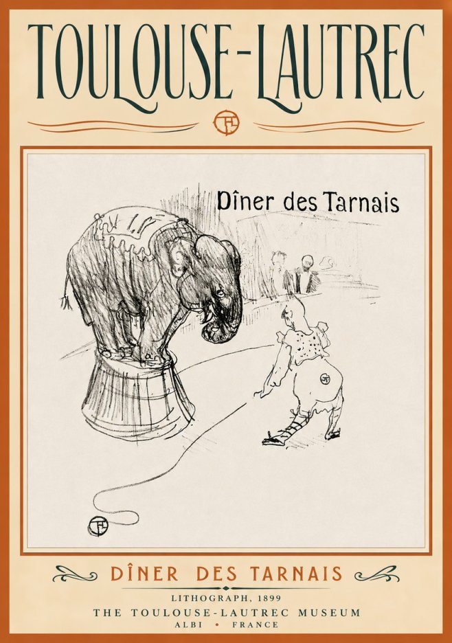 Toulouse-Lautrec Dîner Des Tarnais No4 - Póster