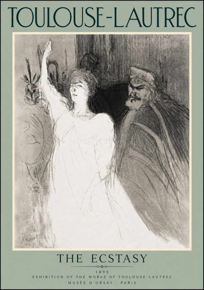 Toulouse-Lautrec The Ecstasy No3 - Póster