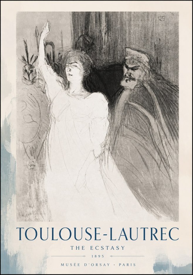 Toulouse-Lautrec The Ecstasy No6 - Póster