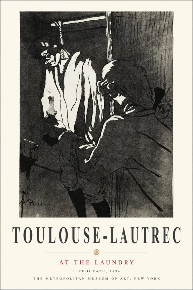 Toulouse-Lautrec At the Laundry No3 - Póster
