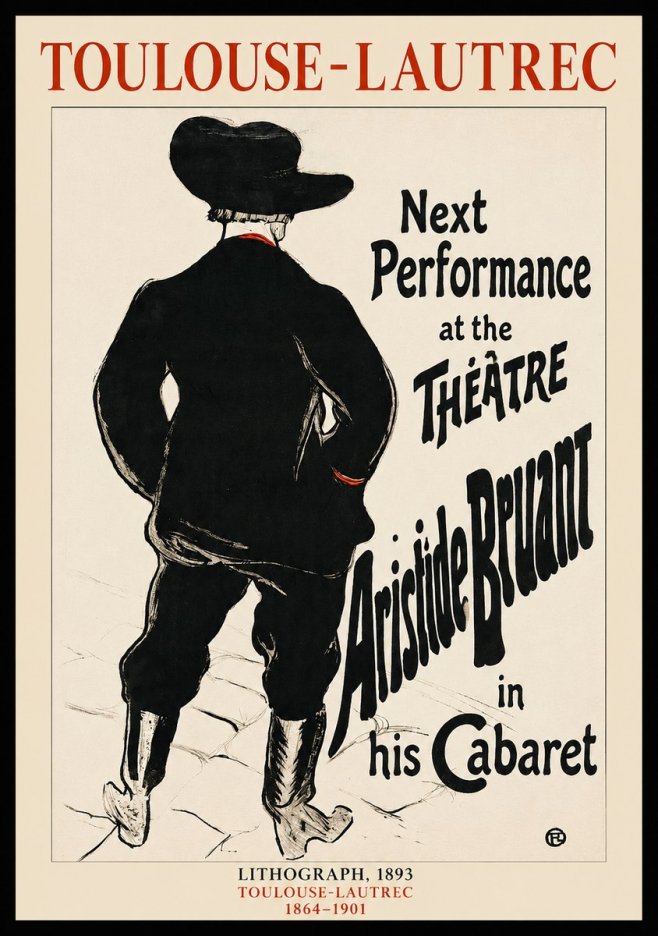 Toulouse-Lautrec Next Performance at the Théâtre Aristide Bruant in His Cabaret No1 - Póster