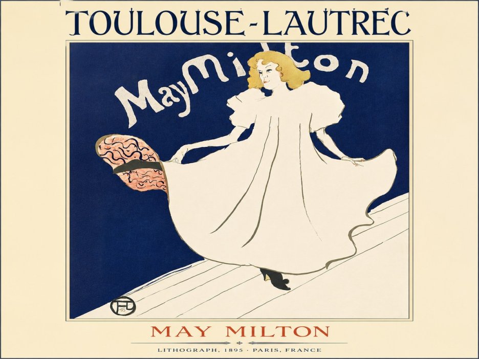 Toulouse-Lautrec May Milton No3 - Póster