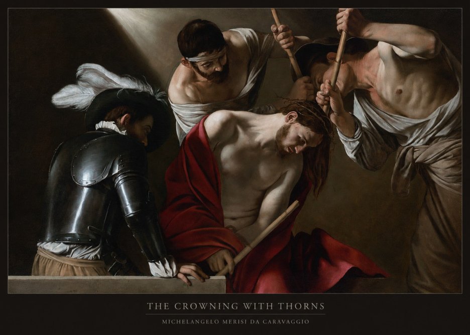 Michelangelo Merisi da Caravaggio The Crowning with Thorns I No6 - Póster