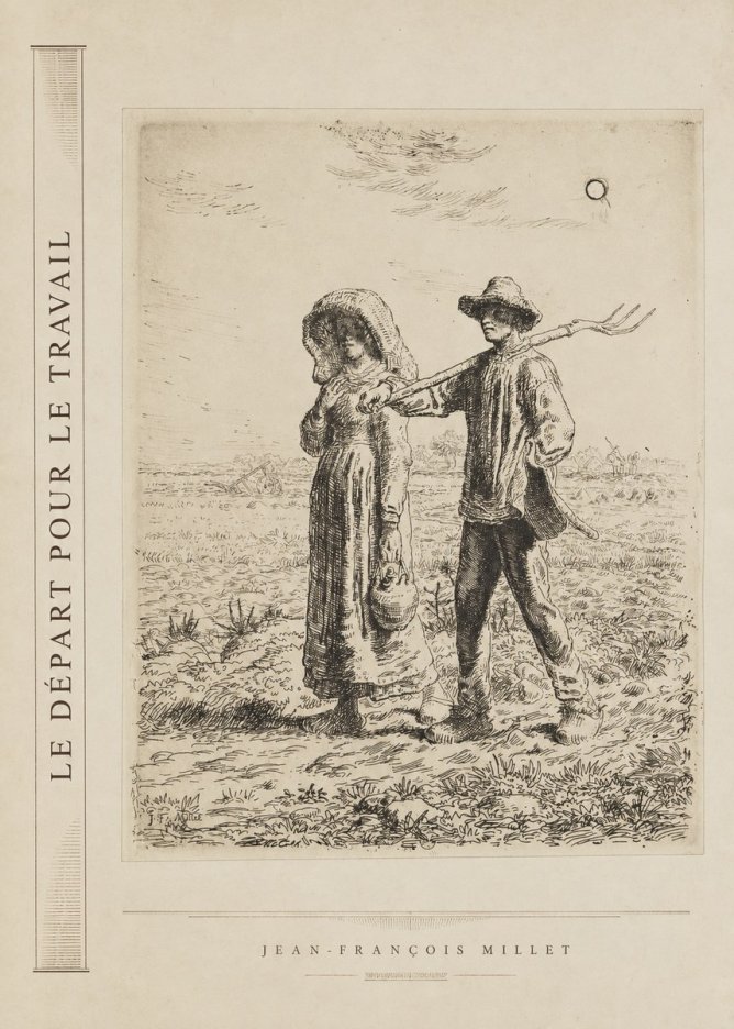 Jean-François Millet Le Départ Pour Le Travail II No2 - Póster