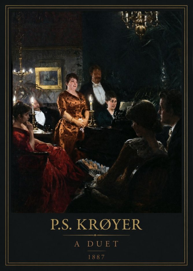 P.S. Krøyer A Duet No5 - Póster
