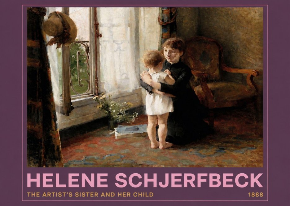 Helene Schjerfbeck The Artist's Sister and Her Child No2 - Póster