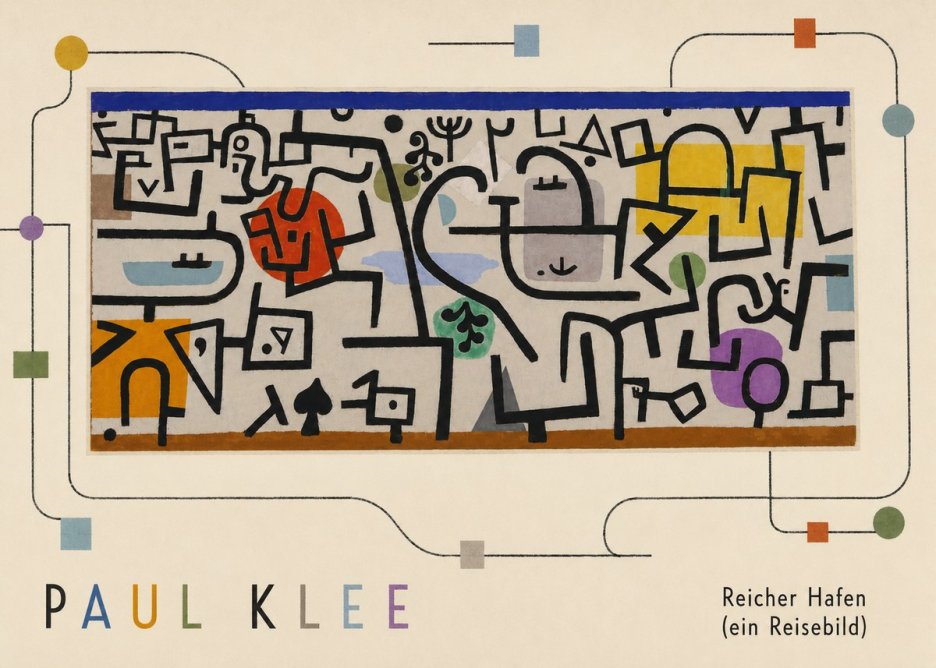 Paul Klee Reicher Hafen (Ein Reisebild) I No4 - Póster