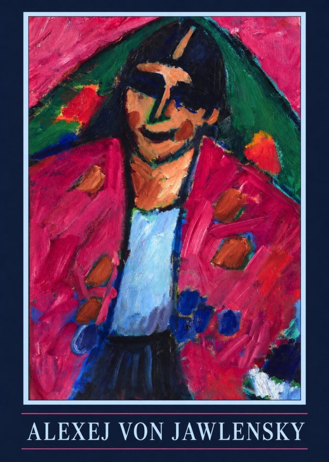 Alexej von Jawlensky Head of a Man No4 - Póster