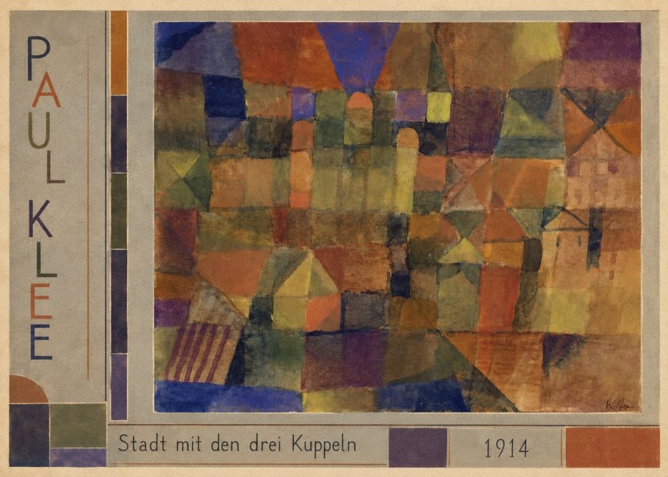 Paul Klee Stadt Mit Den Drei Kuppeln No2 - Póster