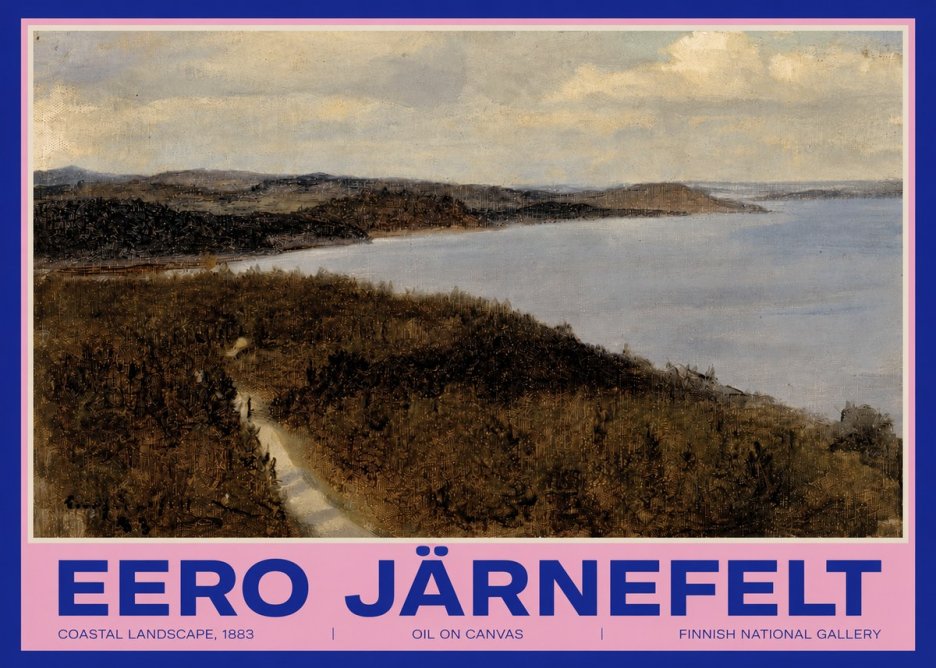 Eero Järnefelt Coastal Landscape, 1883 No3 - Póster
