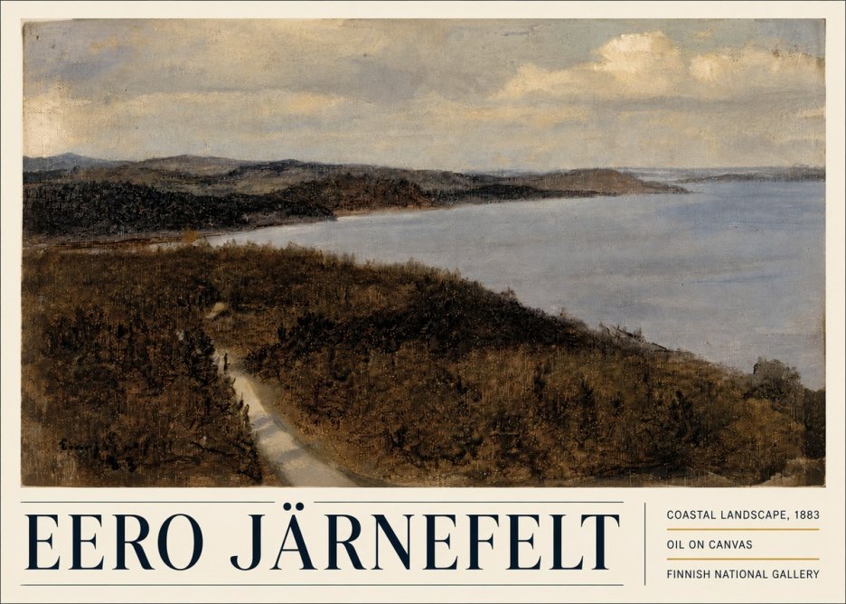 Eero Järnefelt Coastal Landscape, 1883 No5 - Póster