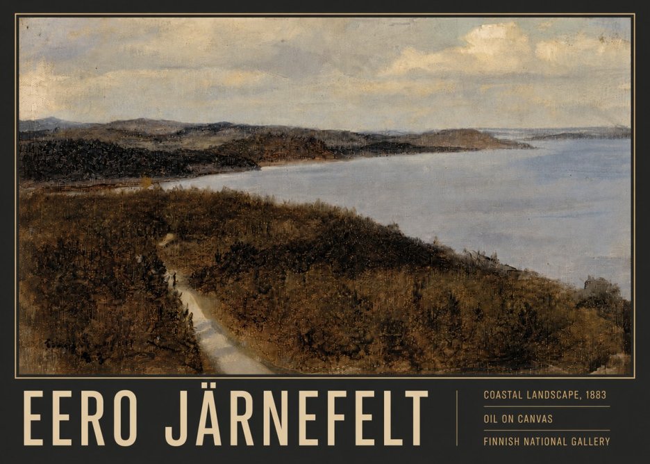 Eero Järnefelt Coastal Landscape, 1883 No6 - Póster