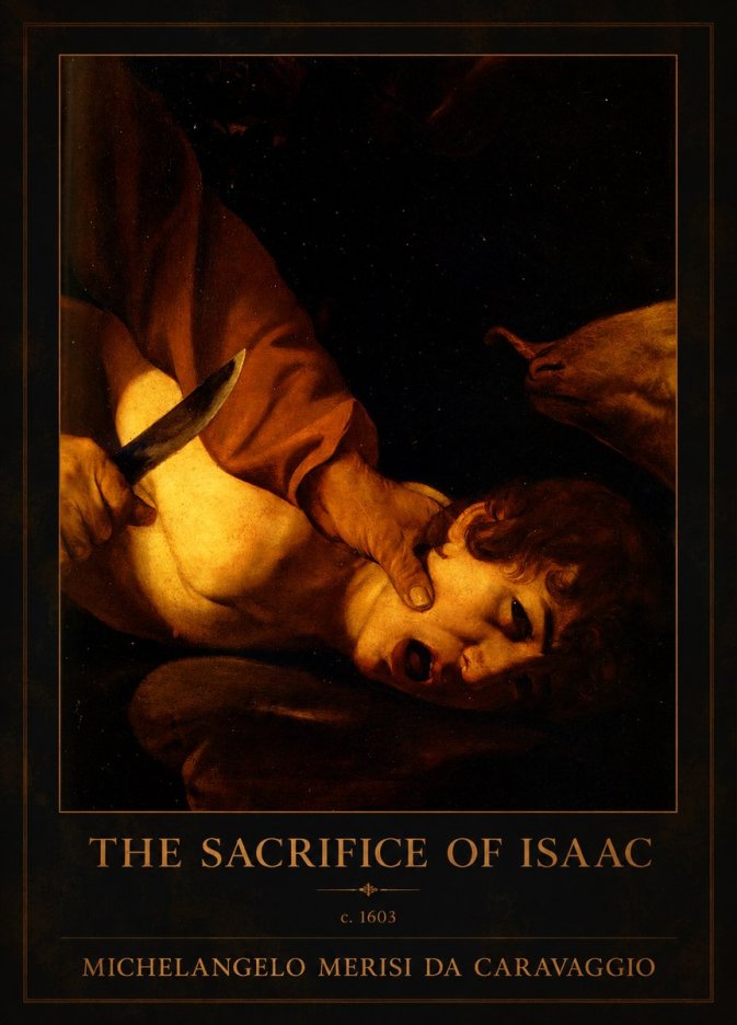 Michelangelo Merisi da Caravaggio The Sacrifice of Isaac II No1 - Póster