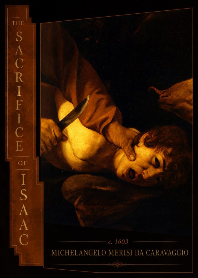 Michelangelo Merisi da Caravaggio The Sacrifice of Isaac II No2 - Póster
