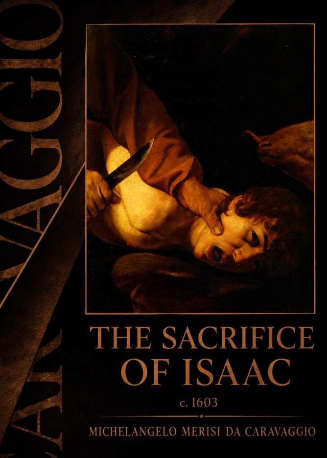 Michelangelo Merisi da Caravaggio The Sacrifice of Isaac II No5 - Póster