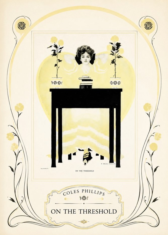 Coles Phillips On the Threshold No3 - Póster
