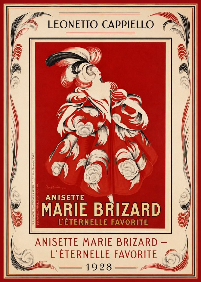 Leonetto Cappiello Ansette Marie Brizard - L'éternelle Favorite No1 - Póster