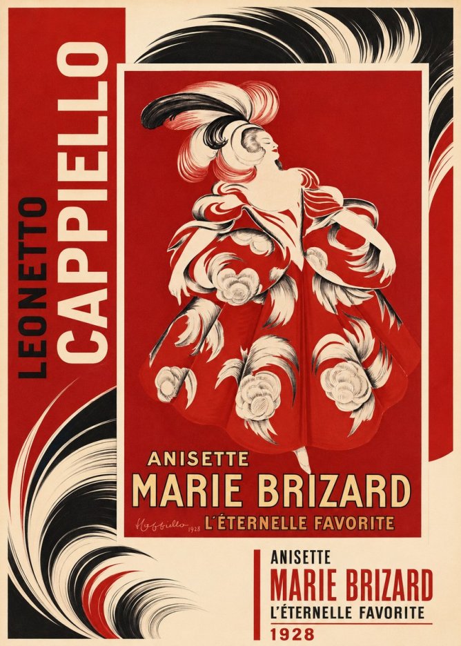 Leonetto Cappiello Ansette Marie Brizard - L'éternelle Favorite No2 - Póster