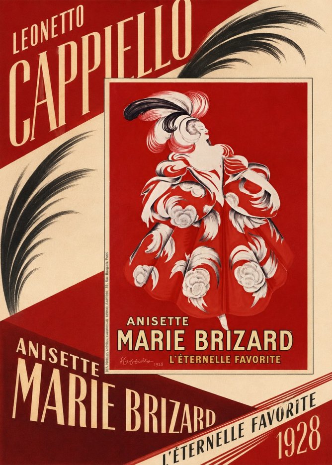 Leonetto Cappiello Ansette Marie Brizard - L'éternelle Favorite No5 - Póster