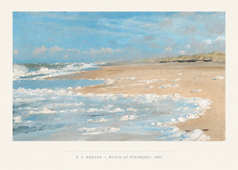 P.S. Krøyer Beach at Stenbjerg · 1889 No4 - Póster