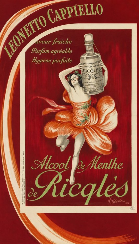 Leonetto Cappiello Alcool De Menthe De Ricqlès I No3 - Póster