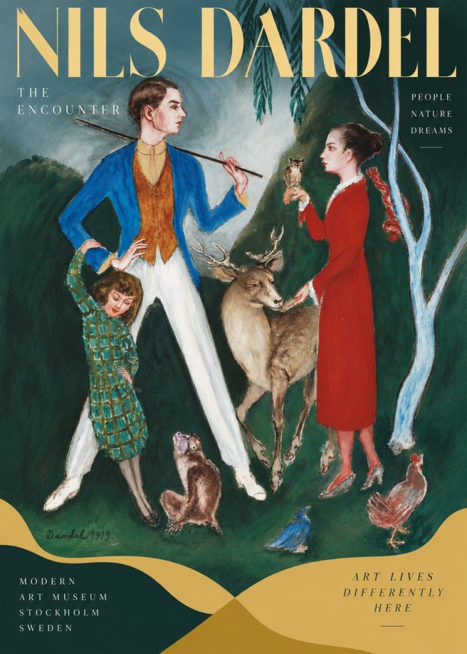 Nils Dardel The Encounter No5 - Póster