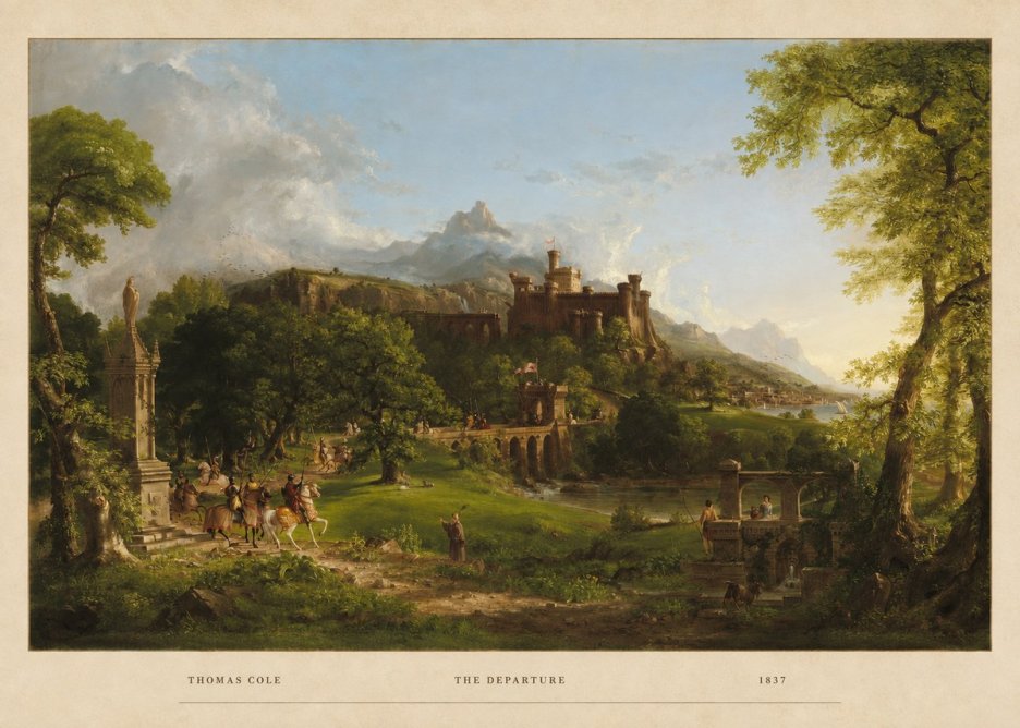 Thomas Cole The Departure II No4 - Póster
