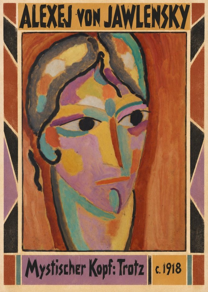 Alexej von Jawlensky Mystischer Kopf: Trotz No3 - Póster