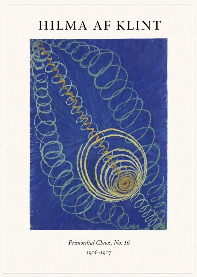 Hilma af Klint Primordial Chaos, No. 16 No4 - Póster