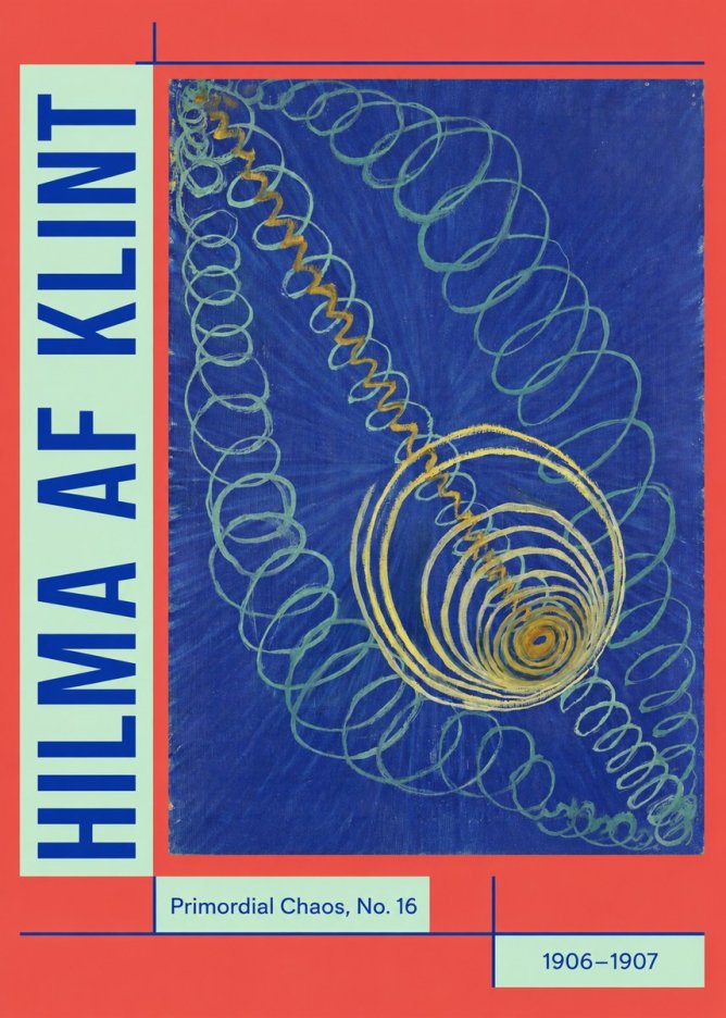 Hilma af Klint Primordial Chaos, No. 16 No5 - Póster