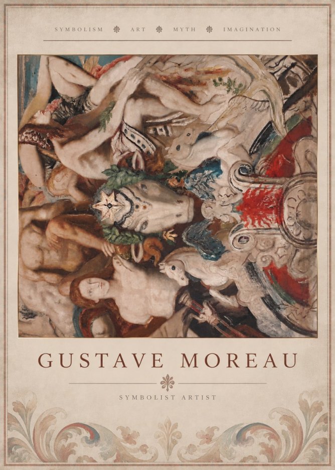 Gustave Moreau Mythological Composition No5 - Póster