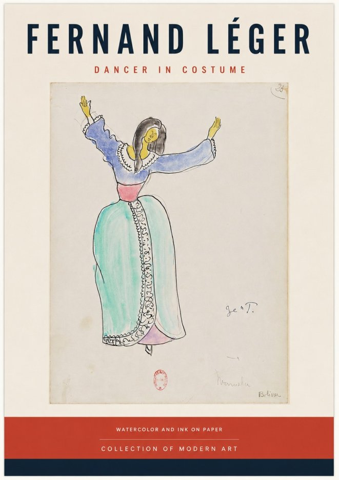 Fernand Léger Manuela Bolívar I No4 - Póster