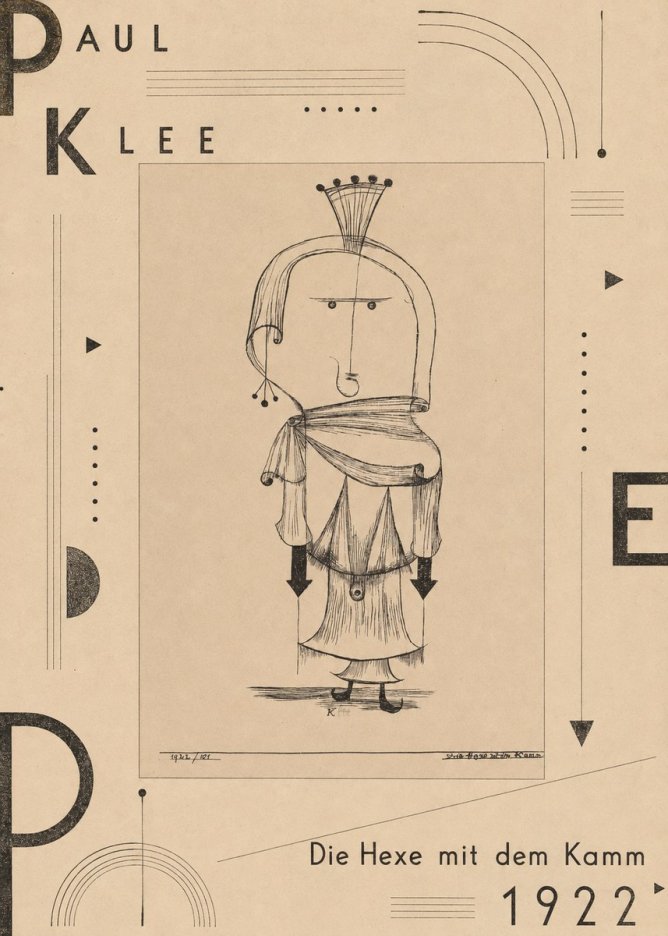 Paul Klee Die Hexe Mit Dem Kamm No5 - Póster