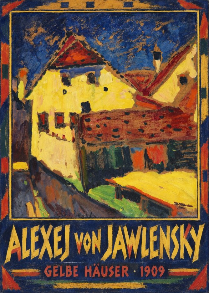 Alexej von Jawlensky Gelbe Häuser No1 - Póster