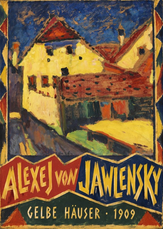Alexej von Jawlensky Gelbe Häuser No5 - Póster