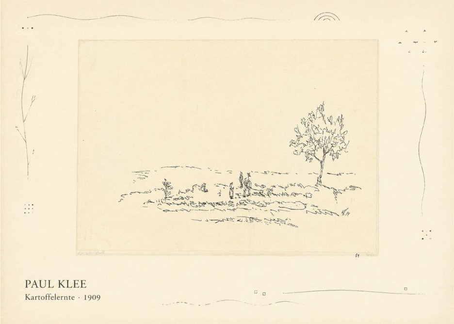 Paul Klee Kartoffelernte · 1909 No3 - Póster