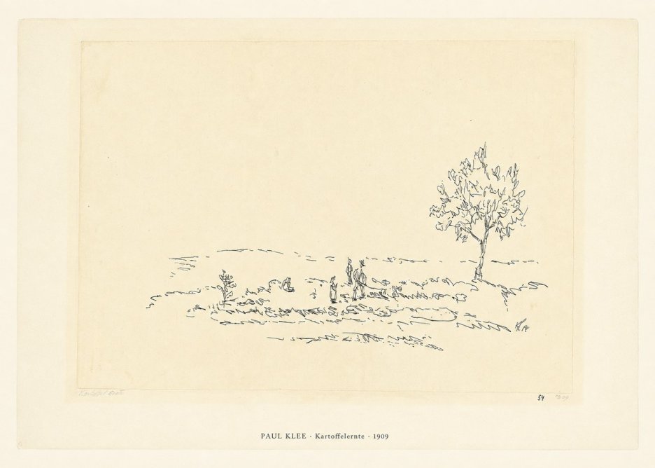 Paul Klee Kartoffelernte · 1909 No6 - Póster