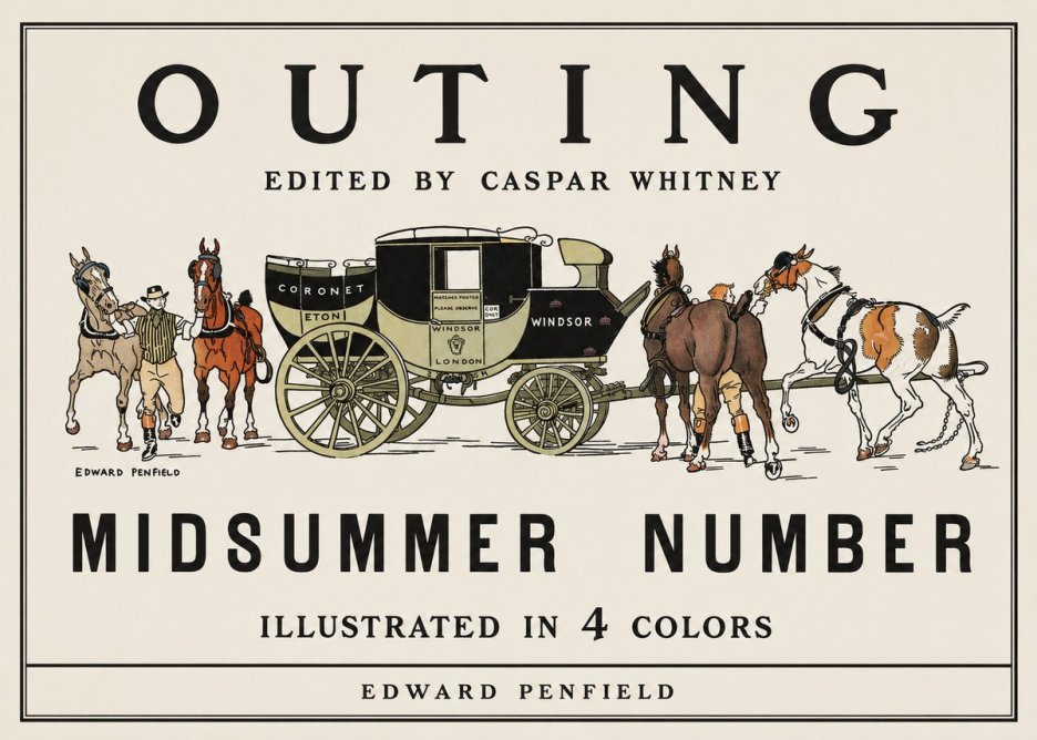 Edward Penfield Outing - Midsummer Number No1 - Póster