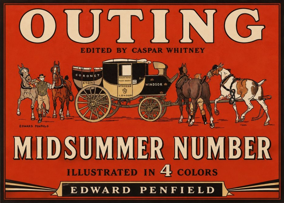Edward Penfield Outing - Midsummer Number No2 - Póster