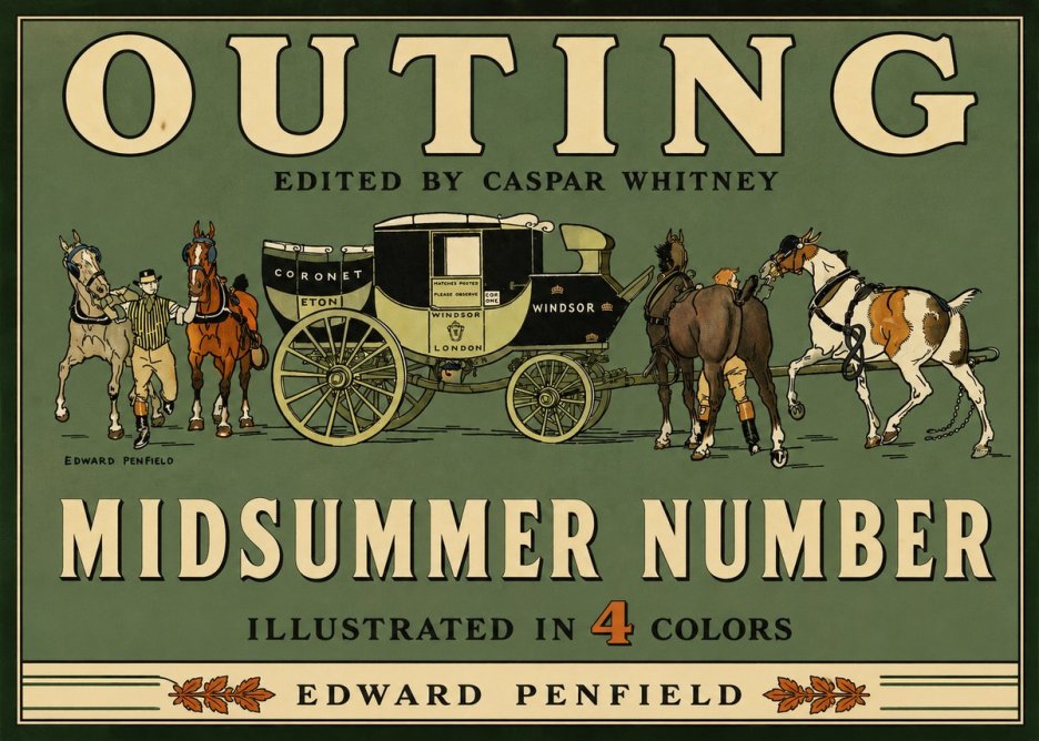 Edward Penfield Outing - Midsummer Number No3 - Póster