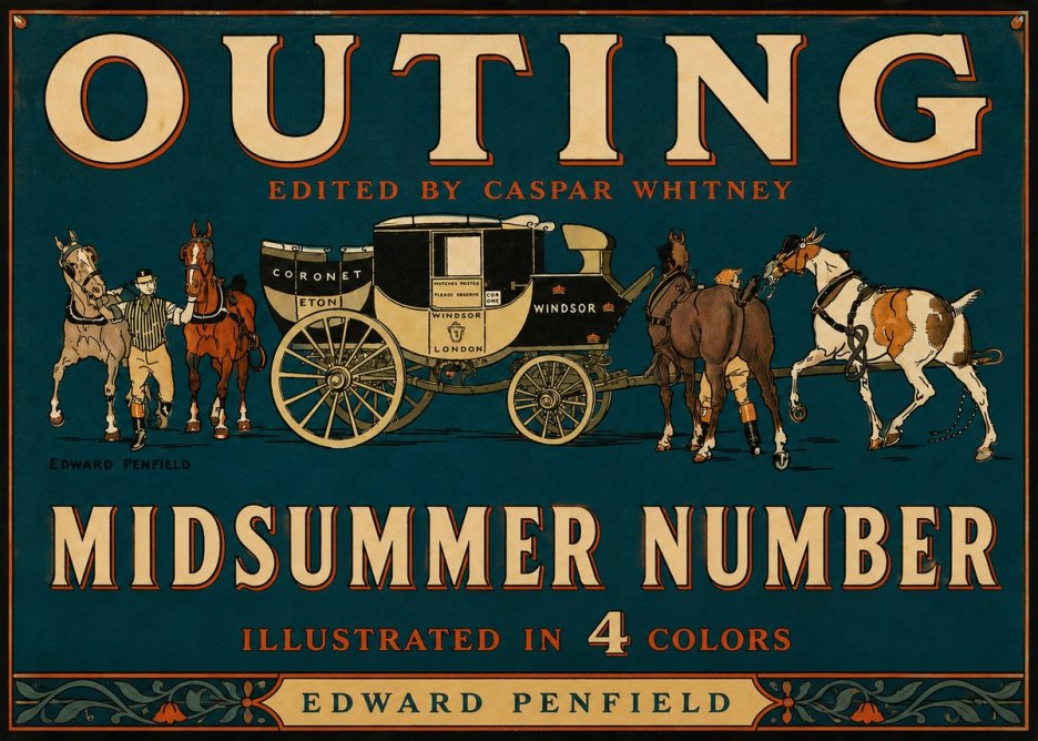 Edward Penfield Outing - Midsummer Number No4 - Póster