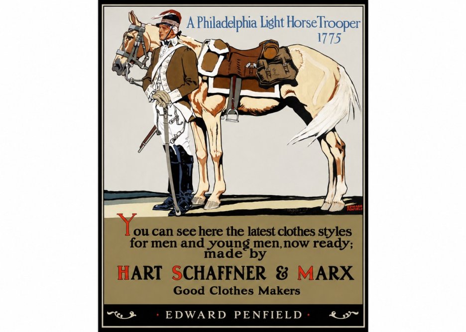 Edward Penfield A Philadelphia Light Horse Trooper 1775 No1 - Póster