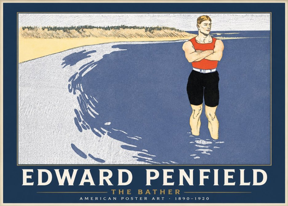 Edward Penfield The Bather No1 - Póster