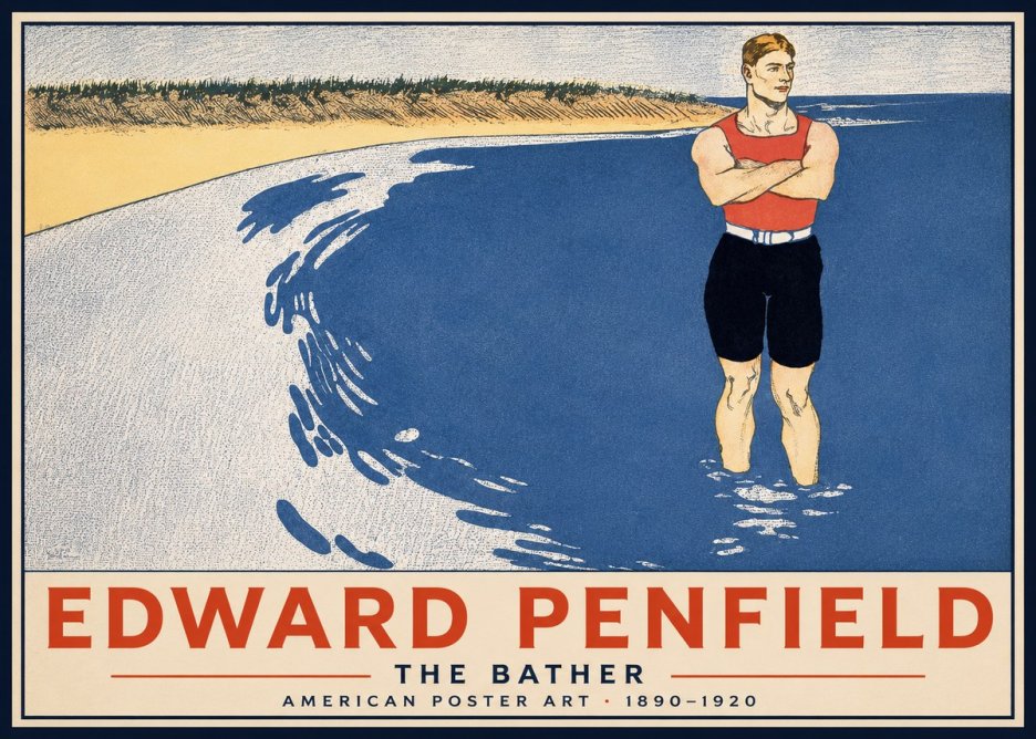 Edward Penfield The Bather No2 - Póster