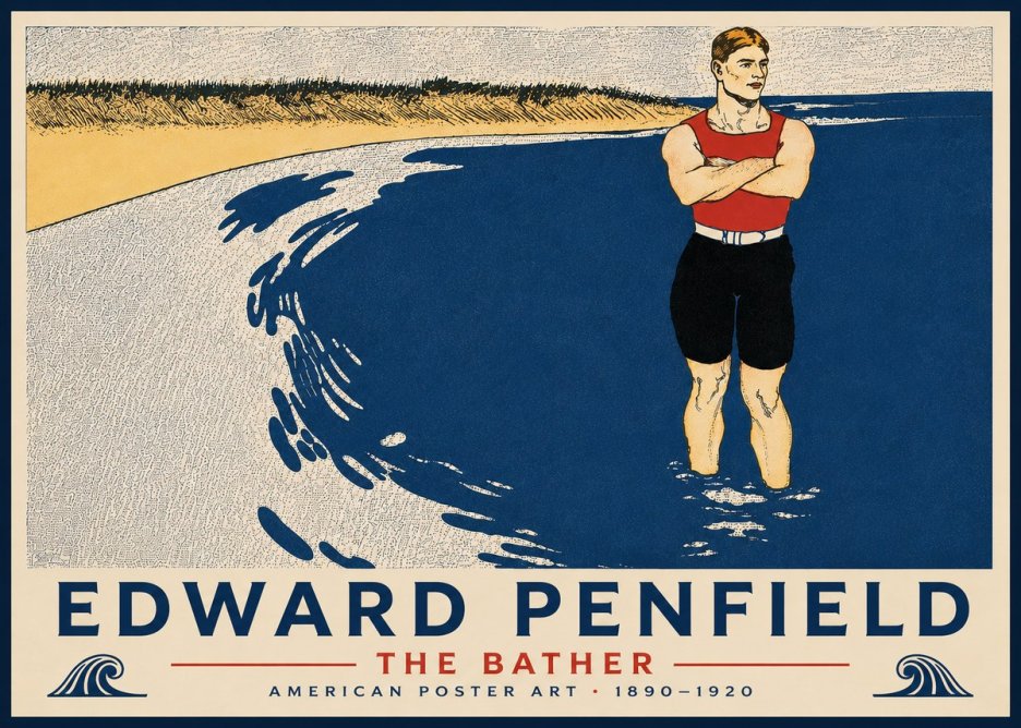 Edward Penfield The Bather No6 - Póster