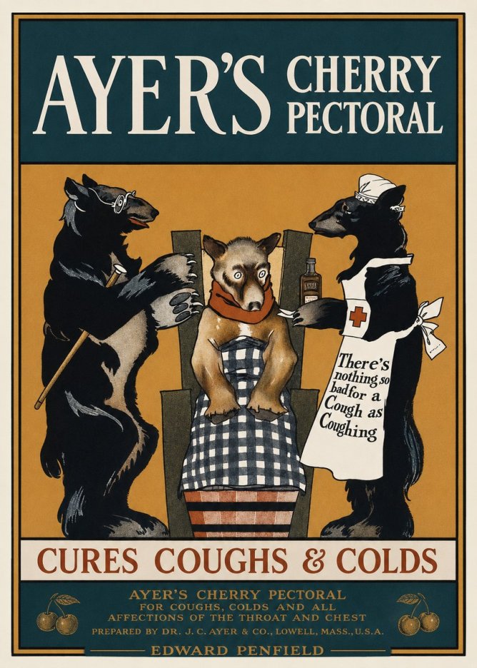 Edward Penfield Ayer's Cherry Pectoral No1 - Póster